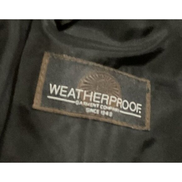 Black Cashmere Blend Overcoat Size 44R Italian Fabric Mens - Picture 4 of 7